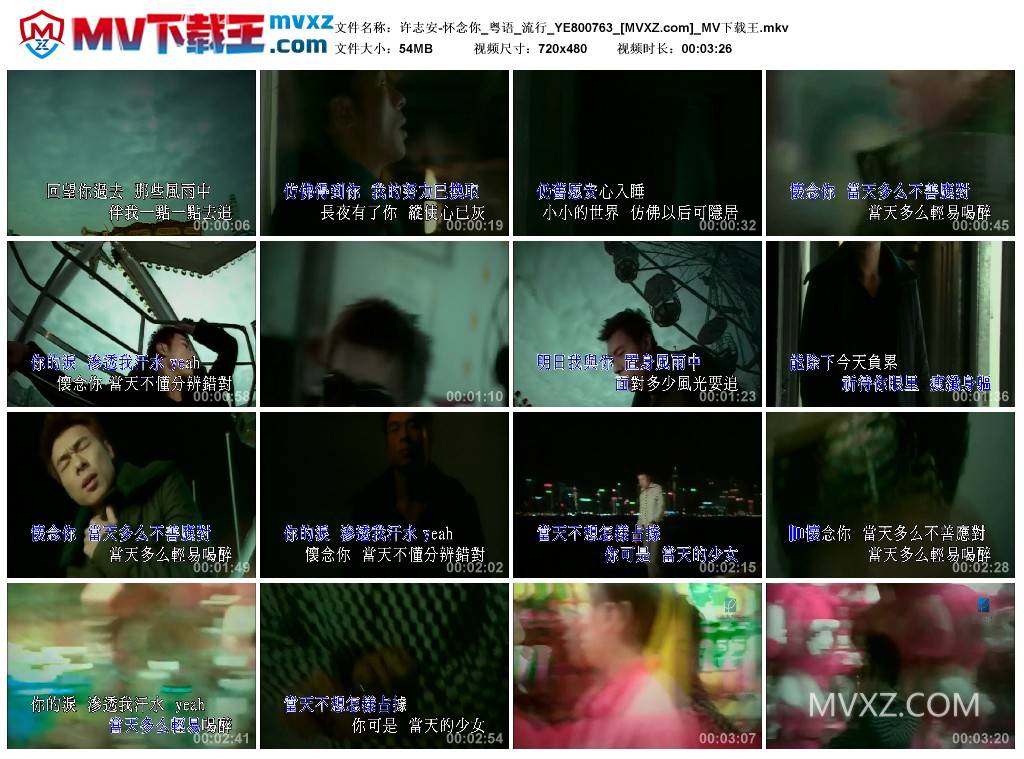 许志安-怀念你_粤语_流行_YE800763